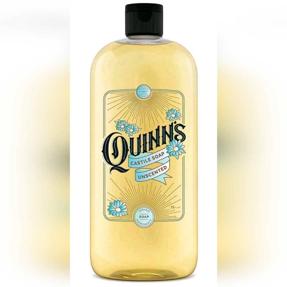 Pure Castile Organic Liquid Soap 32 Ounce Unscented. New Sealed.
